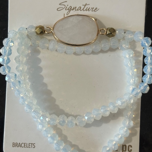 Crystal Stackable Bracelet Set of 2 - Picture 3 of 13